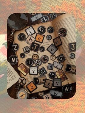 NWT🎉 Vintage Retro Basic Letters for Junk Journaling, DIY, planners, scrapbook